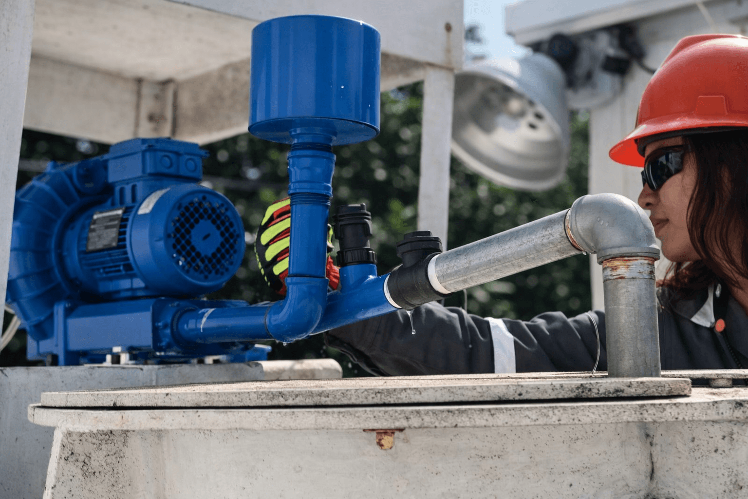 Planta de tratamiento de agua en rehabilitación